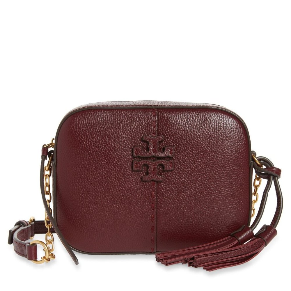 Tory Burch 'McGraw' Leather Camera Shoulder Bag